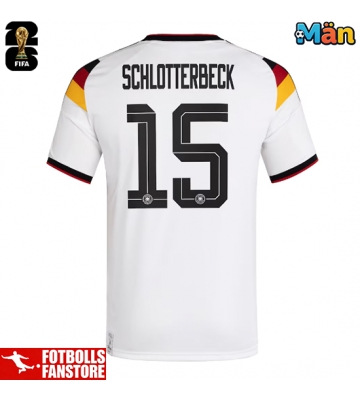Tyskland Nico Schlotterbeck #15 Hemmatröja VM 2026 Kortärmad